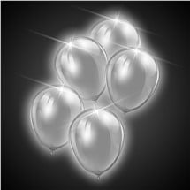 Silver LED Balloons