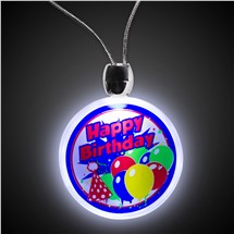 LED Birthday Pendant Necklace