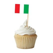 Italian Flag Garnish Picks