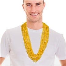 Yellow 33" 7mm Bead Necklaces