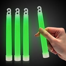 Green 6" Premium Glow Sticks
