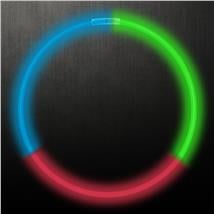 Green, Red and  Blue 22" Glow Necklaces