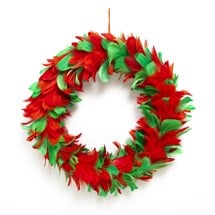 Red & Green 12" Wreath