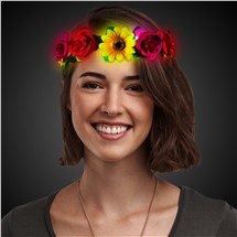 LED Assorted Flowers Halo Headband