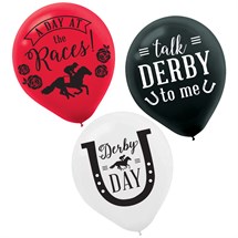 Derby Day 12" Latex Balloons