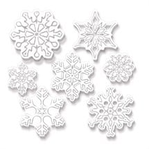 Die-Cut Plastic Snowflakes