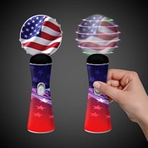 LED American Flag Coin Spinner Wand