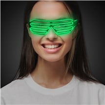 Green EL Wire Slotted Shades