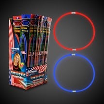 Patriotic Glow Necklaces Retail Counter Display