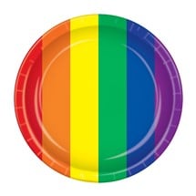 Rainbow 9" Plates