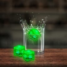 Neon Green LED Ice Cubes