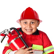 Red Kids' Fire Helmets