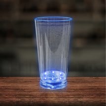 LED Blue 16 oz. Pint Glass