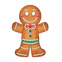 Gingerbread Man 36" Jointed Cutout