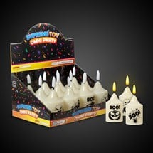 LED Halloween Boo Candles Retail Counter Display