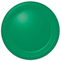 Green 10 1/2" Paper Plates