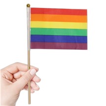 Rainbow Pride 4" x 6" Cloth Flags