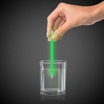 Green Glow 5" Swizzle Sticks