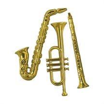 Gold Musical Decorations