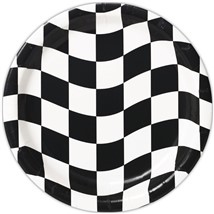 Checkered 8 3/4"  Plates