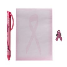 Pink Ribbon Note Pad Set