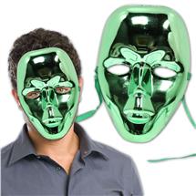 Green Metallic Full Face Mask