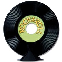 Rock & Roll Record Centerpiece