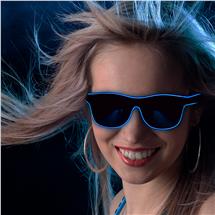 Blue LED EL Wire Eyeglasses