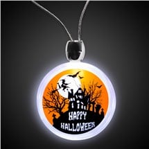 LED Haunted House Necklace
