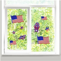 Patriotic Window Clings