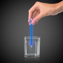 Blue Glow 5" Swizzle Sticks