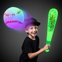 LED Inflatable Baseball & Bat Set