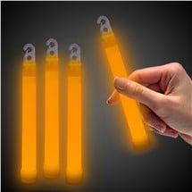 Orange 6" Premium Glow Sticks