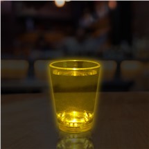 LED Yellow Liquid-Activated Shot Glass