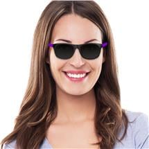 Neon Purple Retro Sunglasses