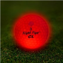 Night Flyer LED Red Constant-On Golf Ball