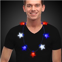 LED Patriotic Star Necklace