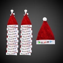 LED Christmas Bulb Santa Hats Retail Display