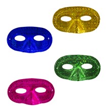 Colorful Metallic Half Masks