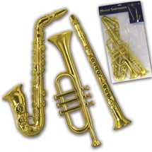 Gold Musical Decorations