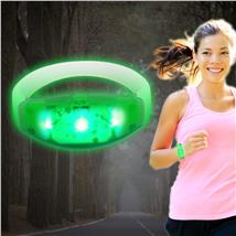 LED Sound-Activated Green Stretchy Bracelet