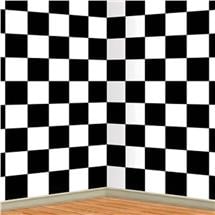 Checkered Backdrop Room Roll