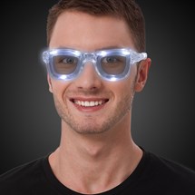White LED Retro Sunglasses