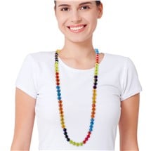 Rainbow Bead 42" Necklaces
