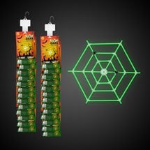 Halloween Glow Spider Web Kits Retail Display