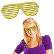 Yellow Slotted Glasses