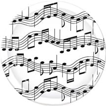 Musical Notes 7" Plates