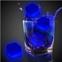 Blue Glowing Ice Cubes
