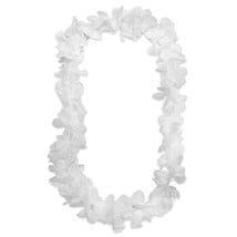 White Silk 42" Flower Leis