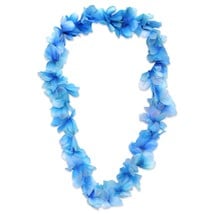 Blue Silk Flower 36" Leis